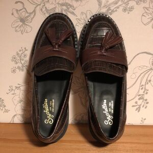 Seychelles pho-snakeskin tassel loafers 7.5